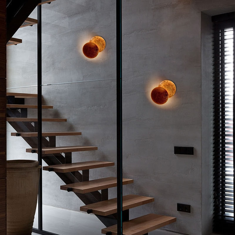 Elegant Lunar Eclipse Wall Lamp - Image 2