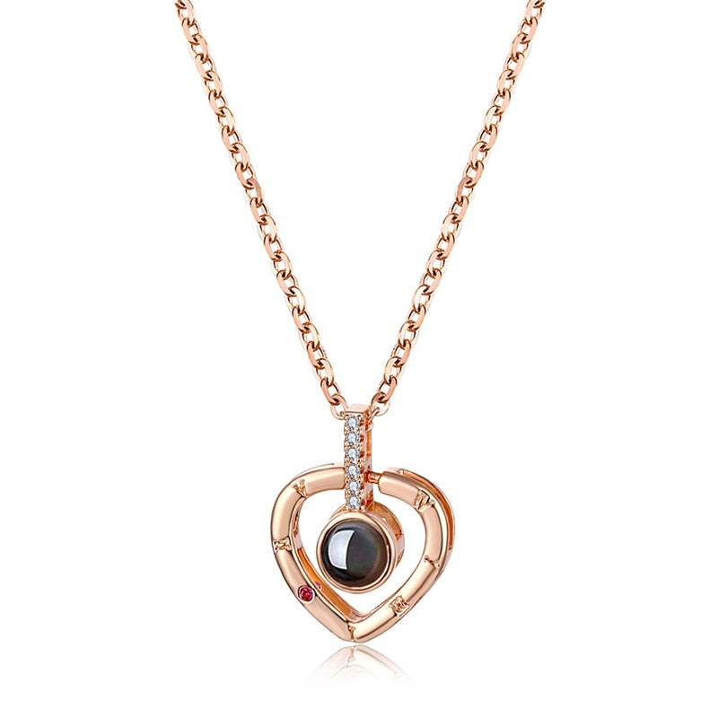 100 Languages I Love You Romantic Projection Necklace - Image 9