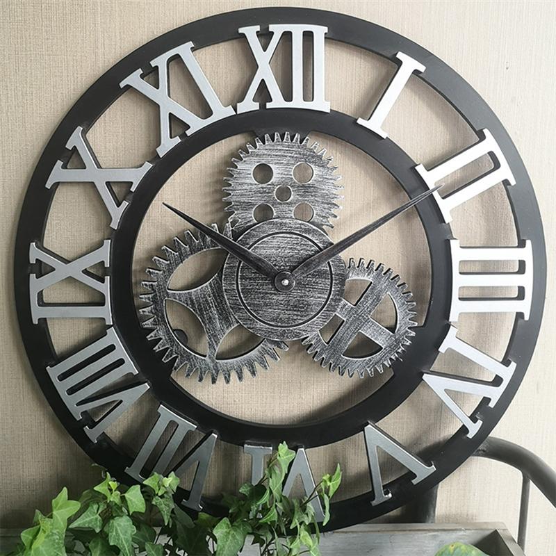 Handmade Oversized 3D Retro Decorative Wall Clock - Image 6