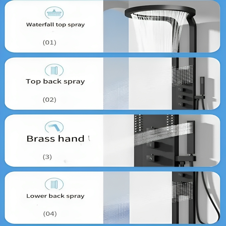 Nordic Rain Modern Waterfall Shower Set - Image 5