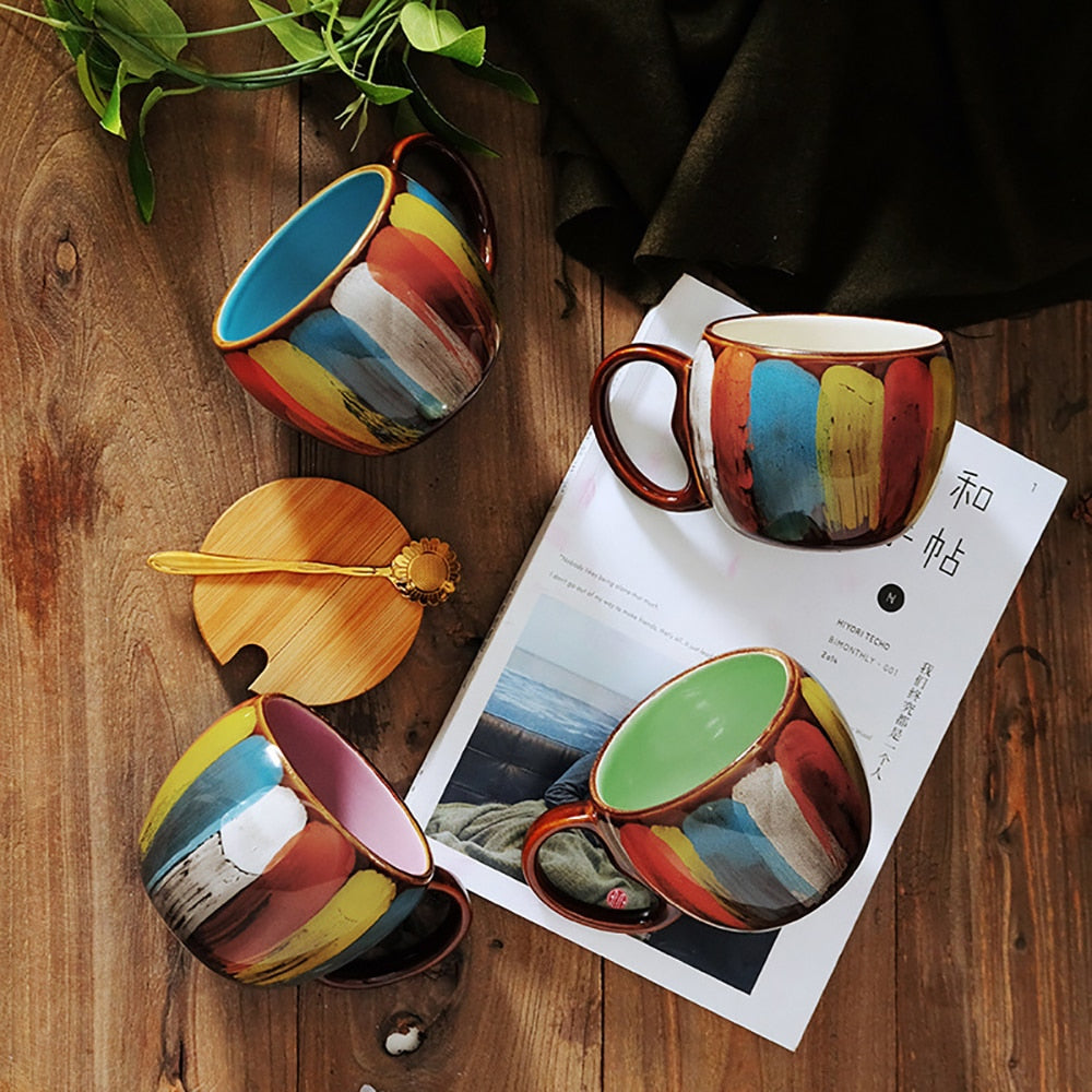 Collectible Colorful Handmade Coffee Mug