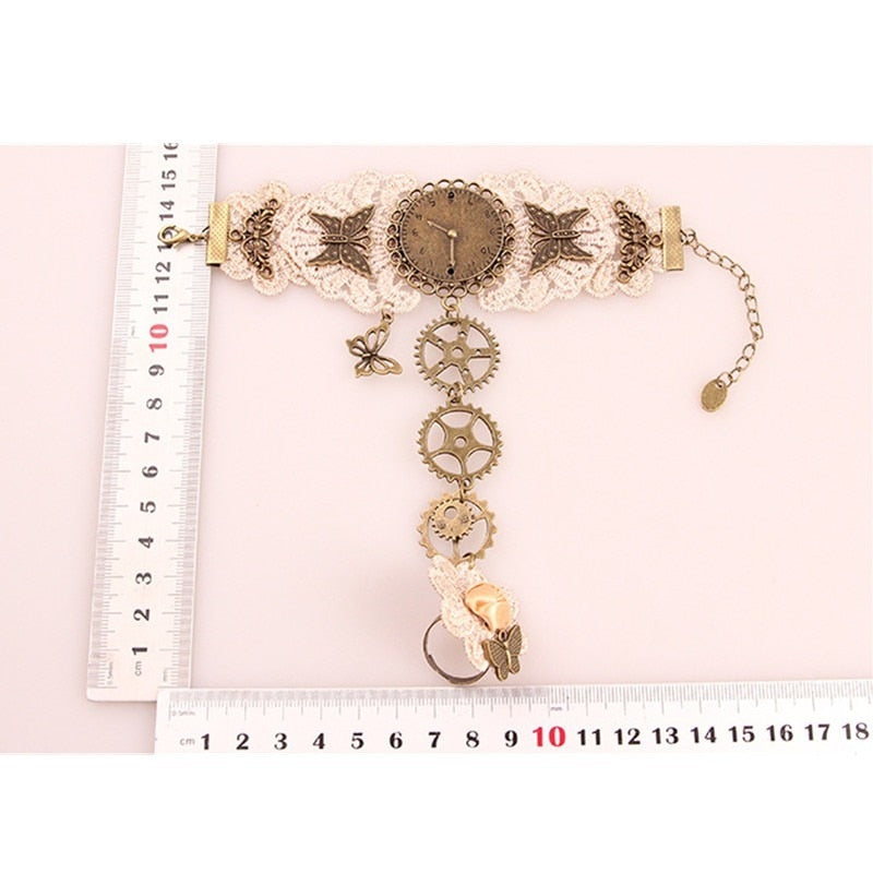 Vintage Full Wrist Mechanic Bracelet Ring - Image 5