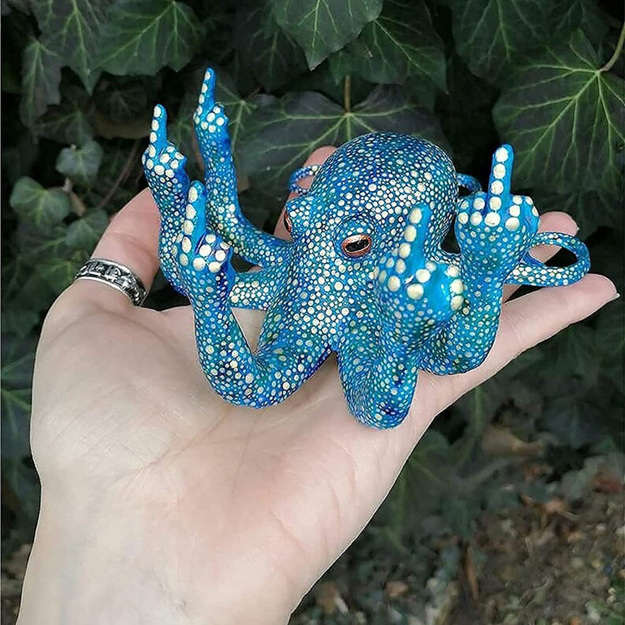 Angry Luminous Octopus Resin Decor - Image 4