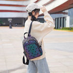 Rainbow Rise Luminous Holographic Backpack