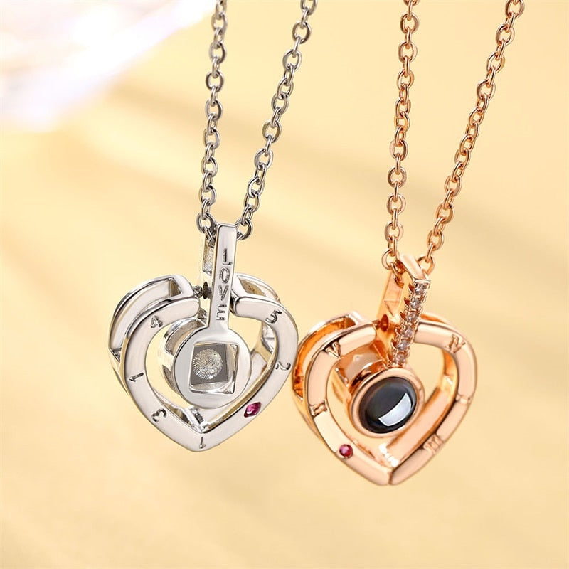 100 Languages I Love You Romantic Projection Necklace - Image 2