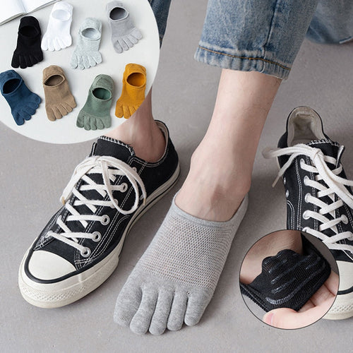 Breathable Cotton Toe Socks - Image 0