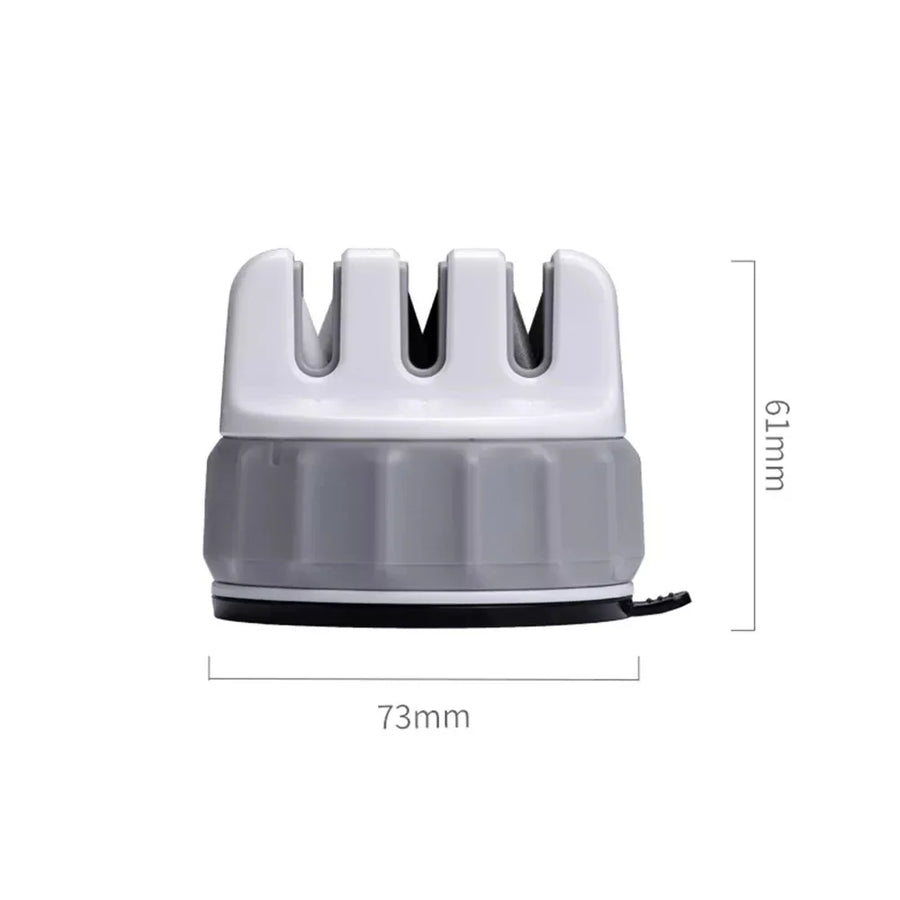 Triple Wheel Whetstone Super Suction Mini Knife Sharpener - Image 5