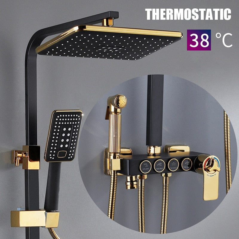 Elegant Digital Wall Mounted Smart Thermostatic Bath Faucet - Image 5
