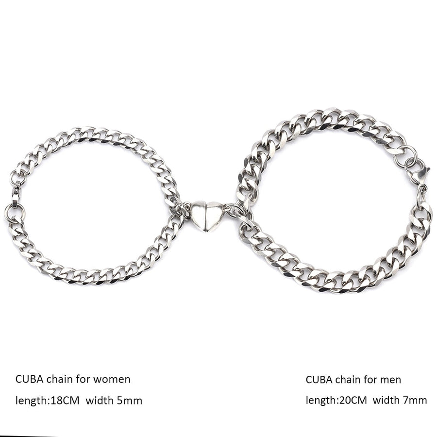 Heart-Shaped Magnet Couples Bracelet - Image 6