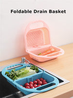 Collapsible Fruit Vegetable Drain Basket