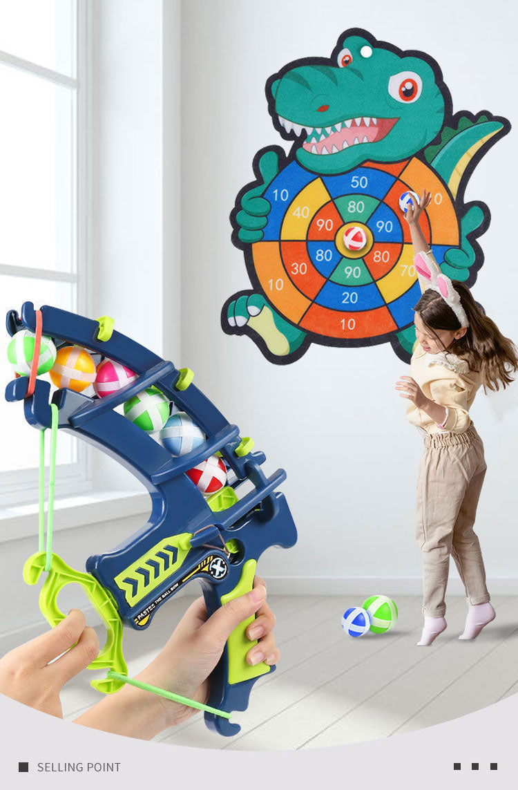 Dinosaur Sticky Ball Bow Dartboard Game - Image 5