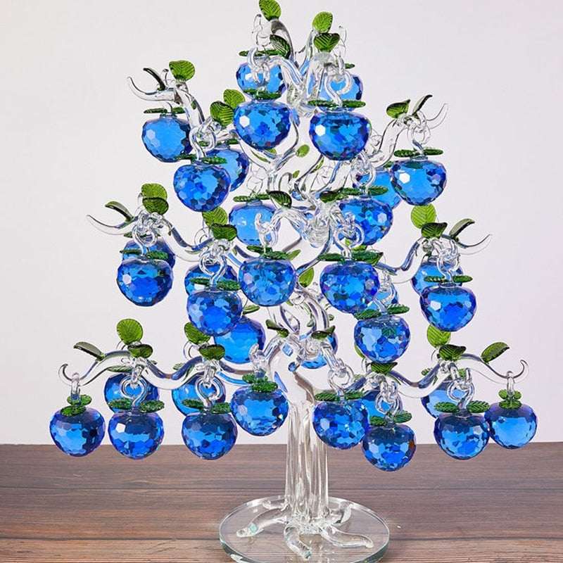 Elegant Crystal Apple Tree Home Decor