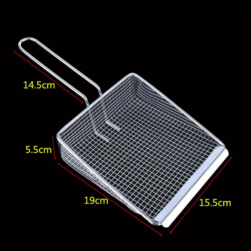 Stainless Steel Fryer Strainer Spatula - Image 8