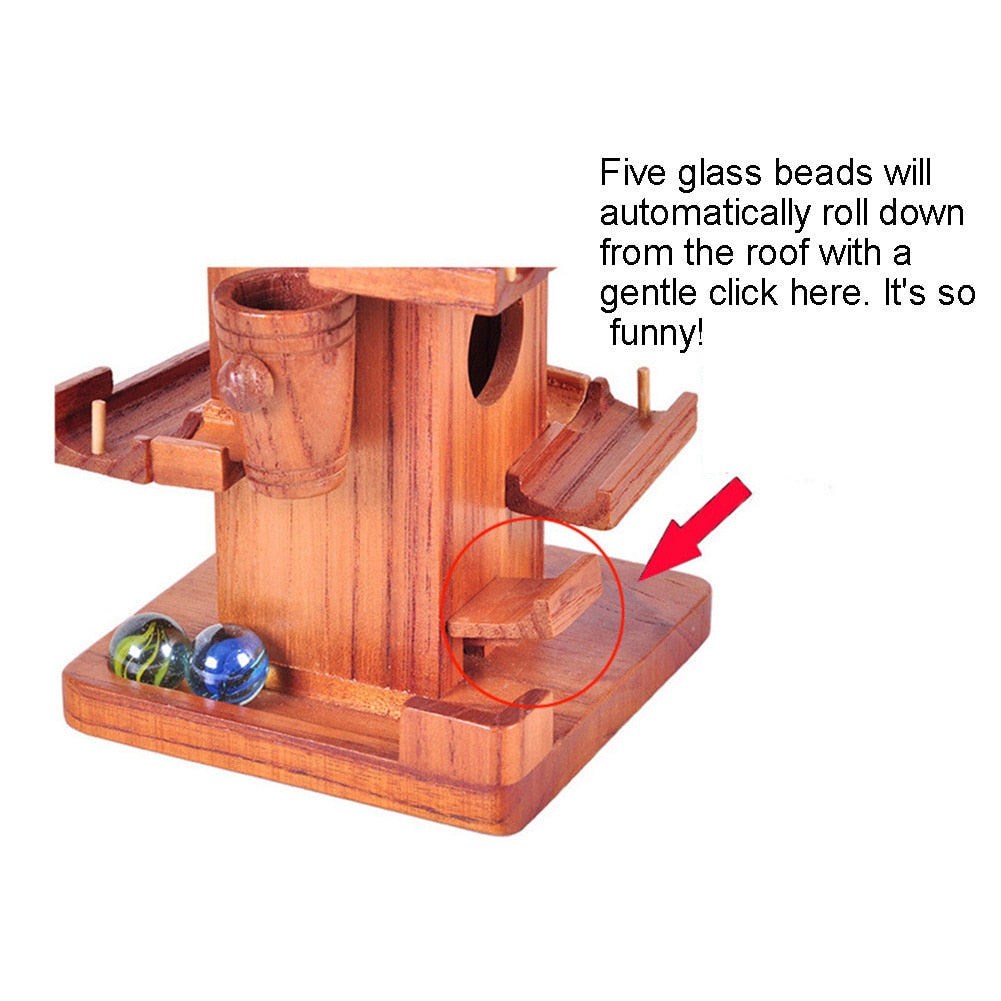 Marble Adventure Wooden Maze Ball Tower