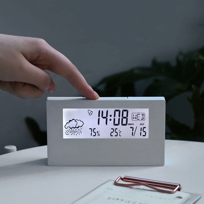Transparent Crystal Vision Multifunctional Desktop Clock - Image 2