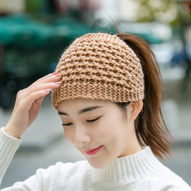 Cozy Crown Elastic Knitted Headband