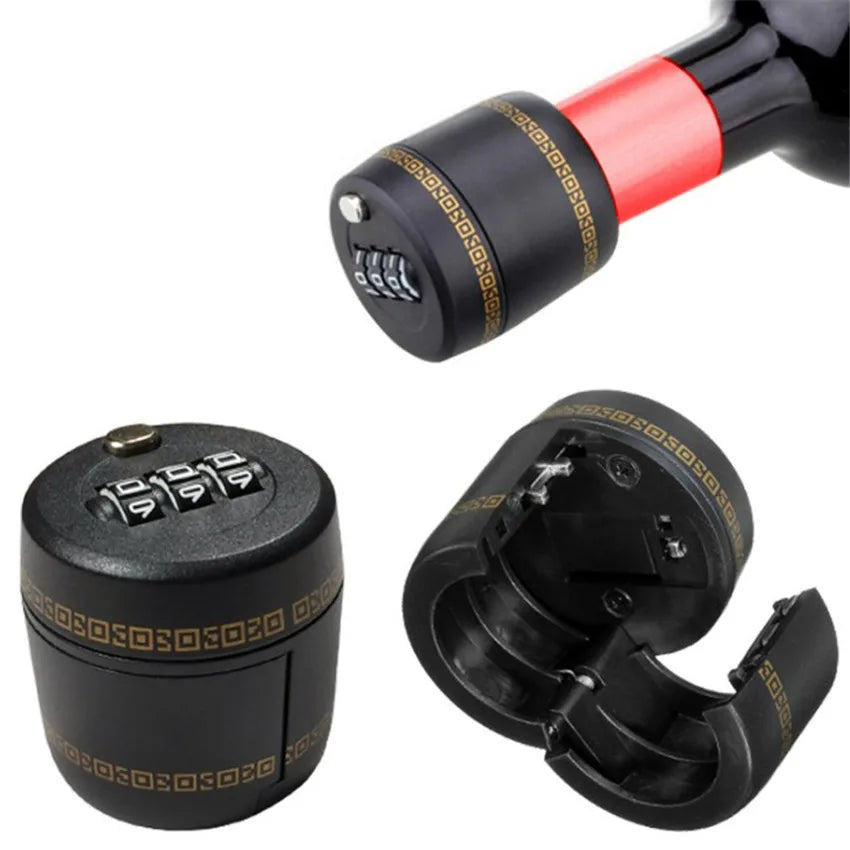Drink Safe Reusable Childproof Password Lock Wine Bottle Stopper - Image 8