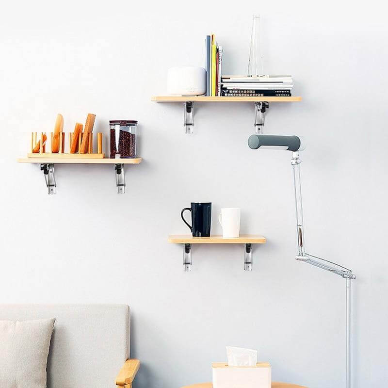 2PCS Triangle Folding Wall Mounted Shelf - Image 3