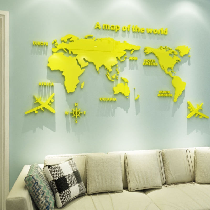 Globe Vision World Map Sticker - Image 10