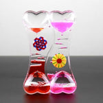 Double Floating Hearts Hourglass