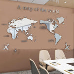 Globe Vision World Map Sticker