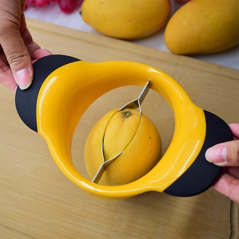 Stainless Steel Mango Slicer Seed Remover - Image 0