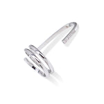 Sleek Line Gothic Metal Thin Nail Rings