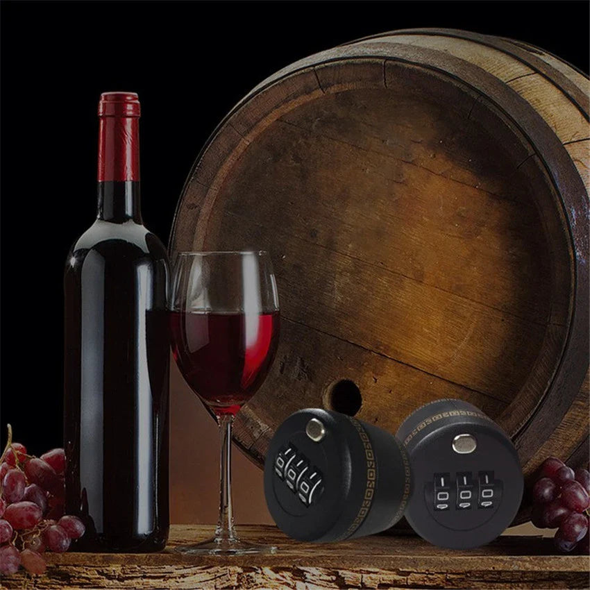 Drink Safe Reusable Childproof Password Lock Wine Bottle Stopper - Image 1