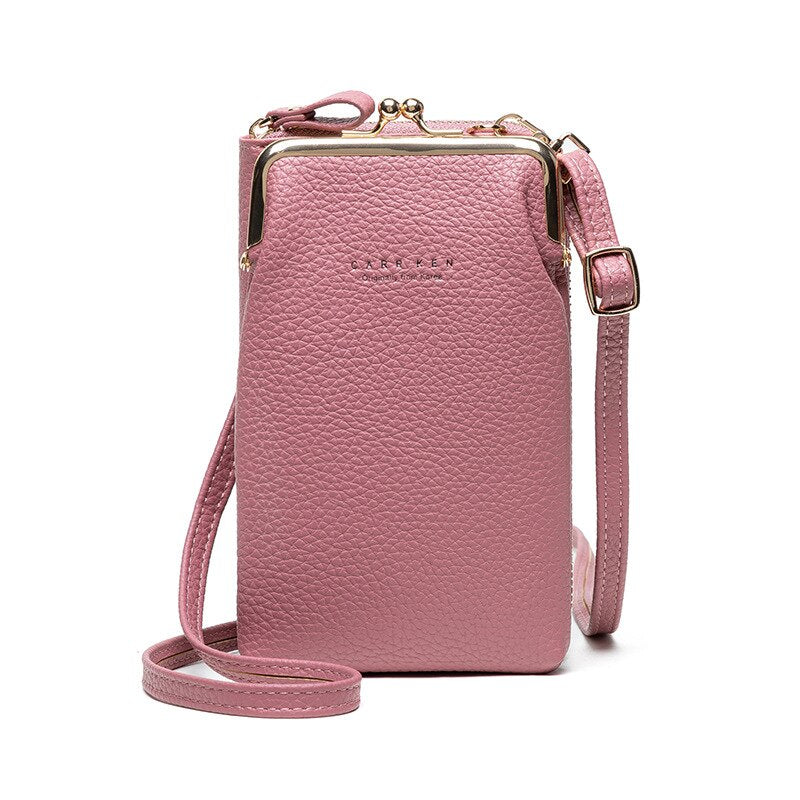 Crossbody Multi-Tasker Leather Purse Bag