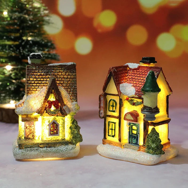 Winter Dreams LED Christmas House Figurines - Image 1