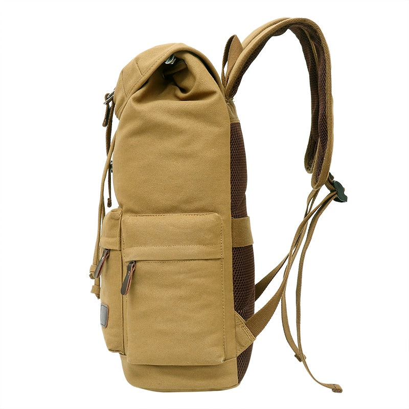 Large Capacity Canvas Explorer Travel Backpack - Image 11