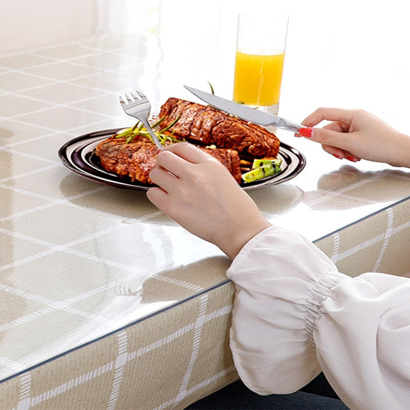 Transparent Frosted PVS Table Protector - Image 0