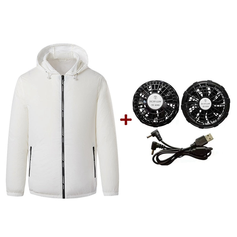 Outdoor Summer Cooling Fan Jacket - Image 14