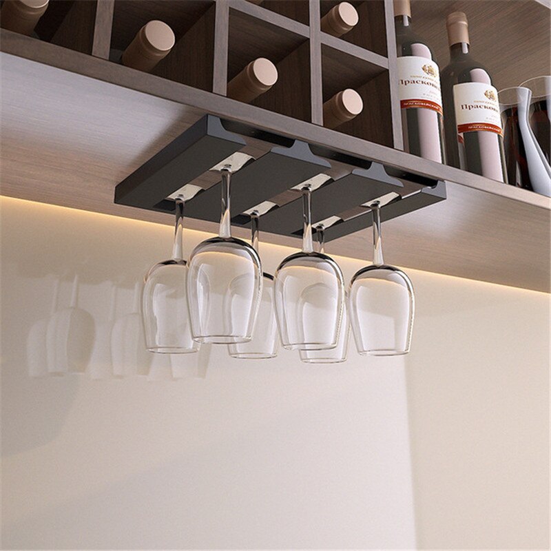 Under Cabinet Glass Organizer Rack