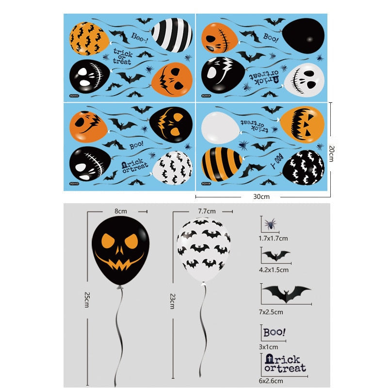 Bloody Handprint Stickers Halloween Decor - Image 8