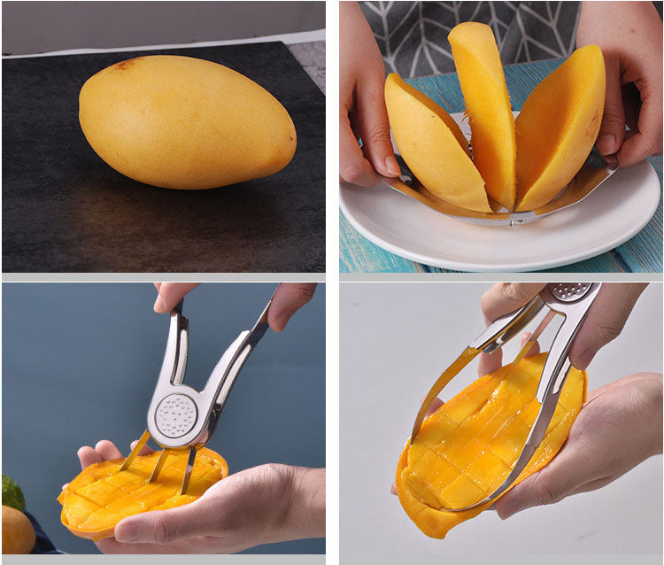 Stainless Steel Mango Slicer Tool - Image 5