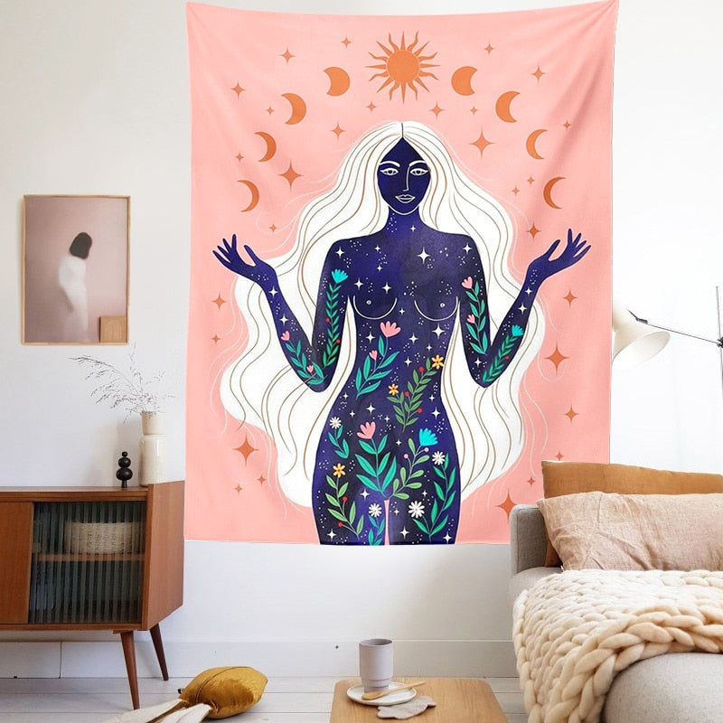 Bohemian Style Moon Energy Wall Hanging Decor - Image 1