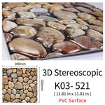 3D Self-Adhesive Cobblestone Wall Stickers