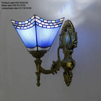Prism Flight Stained Glass Butterfly Pyramid Wall Lamp - Image 3