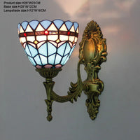 Prism Flight Stained Glass Butterfly Pyramid Wall Lamp - Image 2