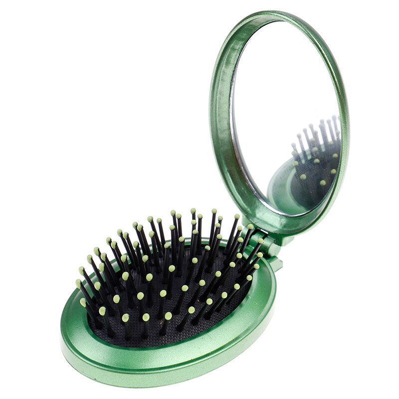Pocket Beauty Mini Travel Hair Brush Mirror - Image 4