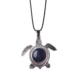 Sea Turtle Natural Stone Necklace