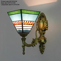 Prism Flight Stained Glass Butterfly Pyramid Wall Lamp - Image 15