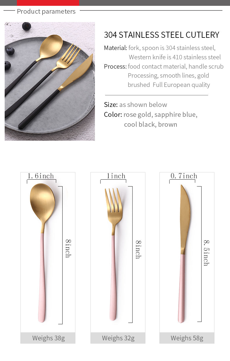 Stainless Steel Elegant Table Tableware - Image 4