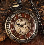 Retro Europe Rhythm Wood Pocket Watch