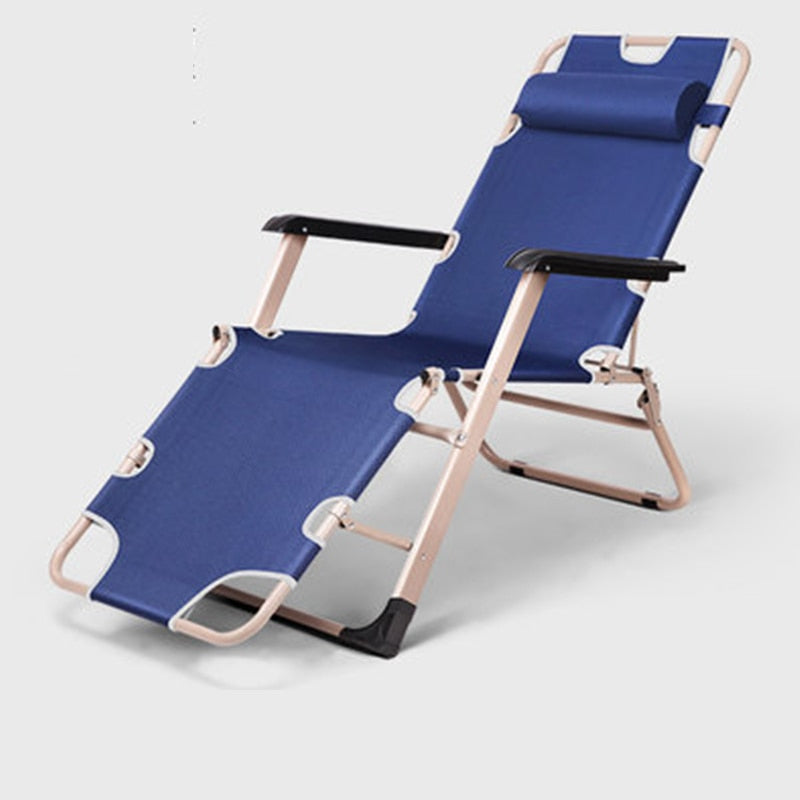 Foldable Metal Modern Camping Lounge Chair - Image 0