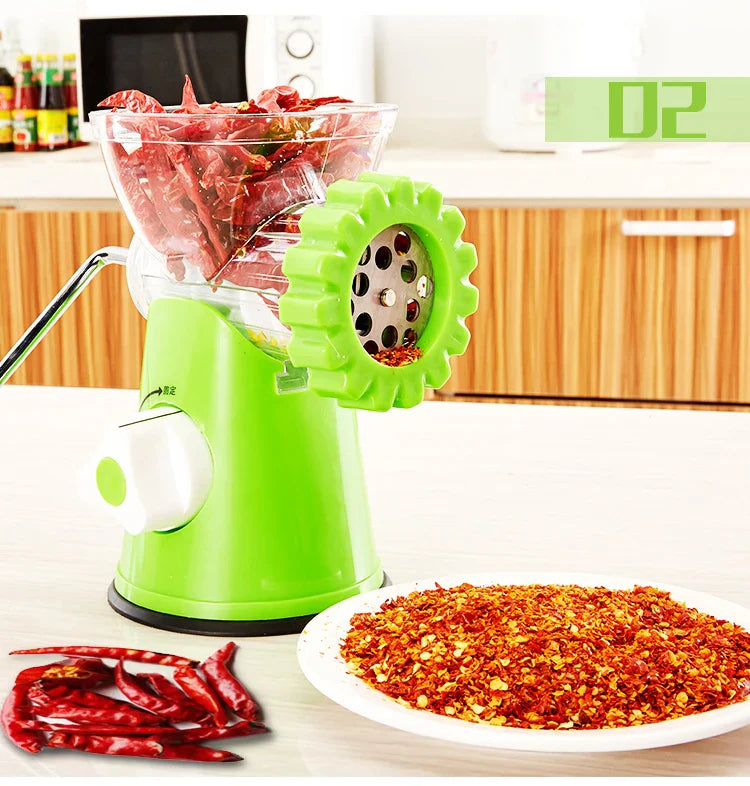 Homemade Manual Meat Grinder Mincer Machine