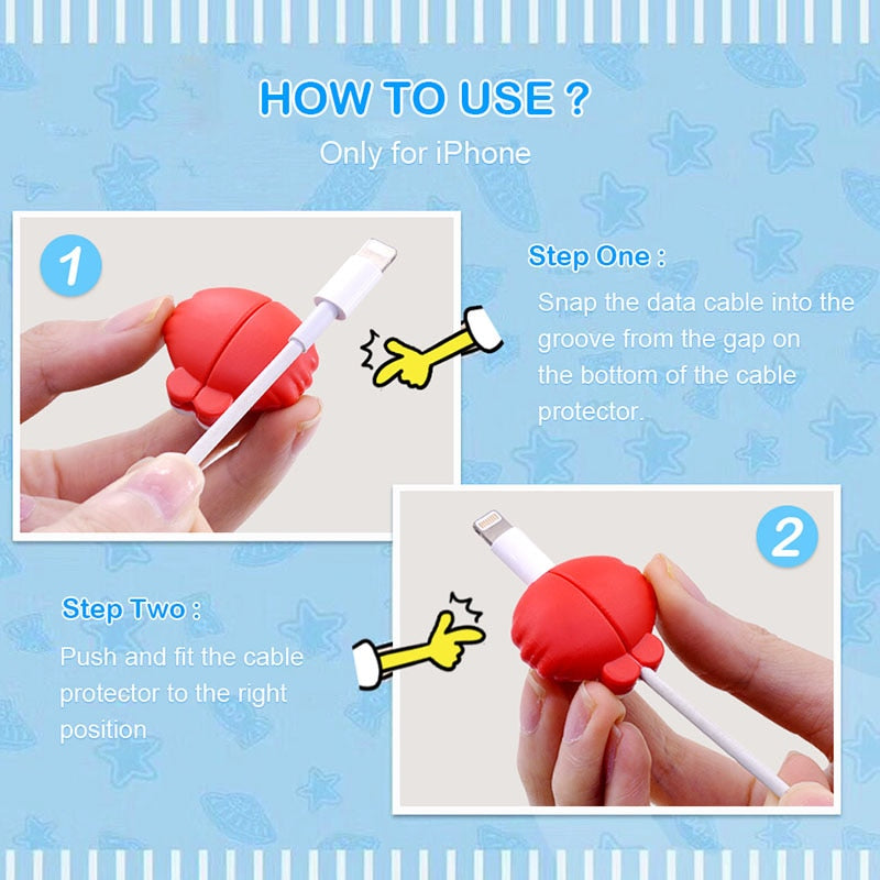 Cartoon Phone Universal Cable Protector - Image 11