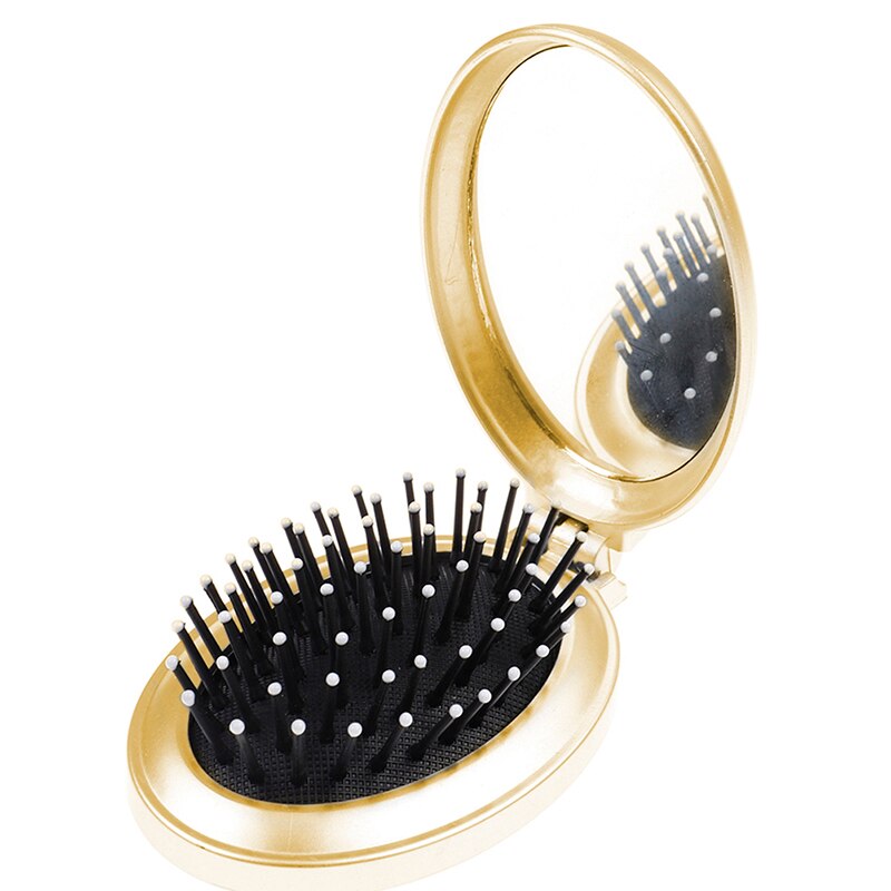 Pocket Beauty Mini Travel Hair Brush Mirror - Image 5