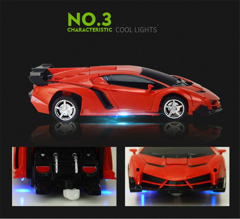 2in1 Robo Racer Transforming RC Car Toy - Image 3